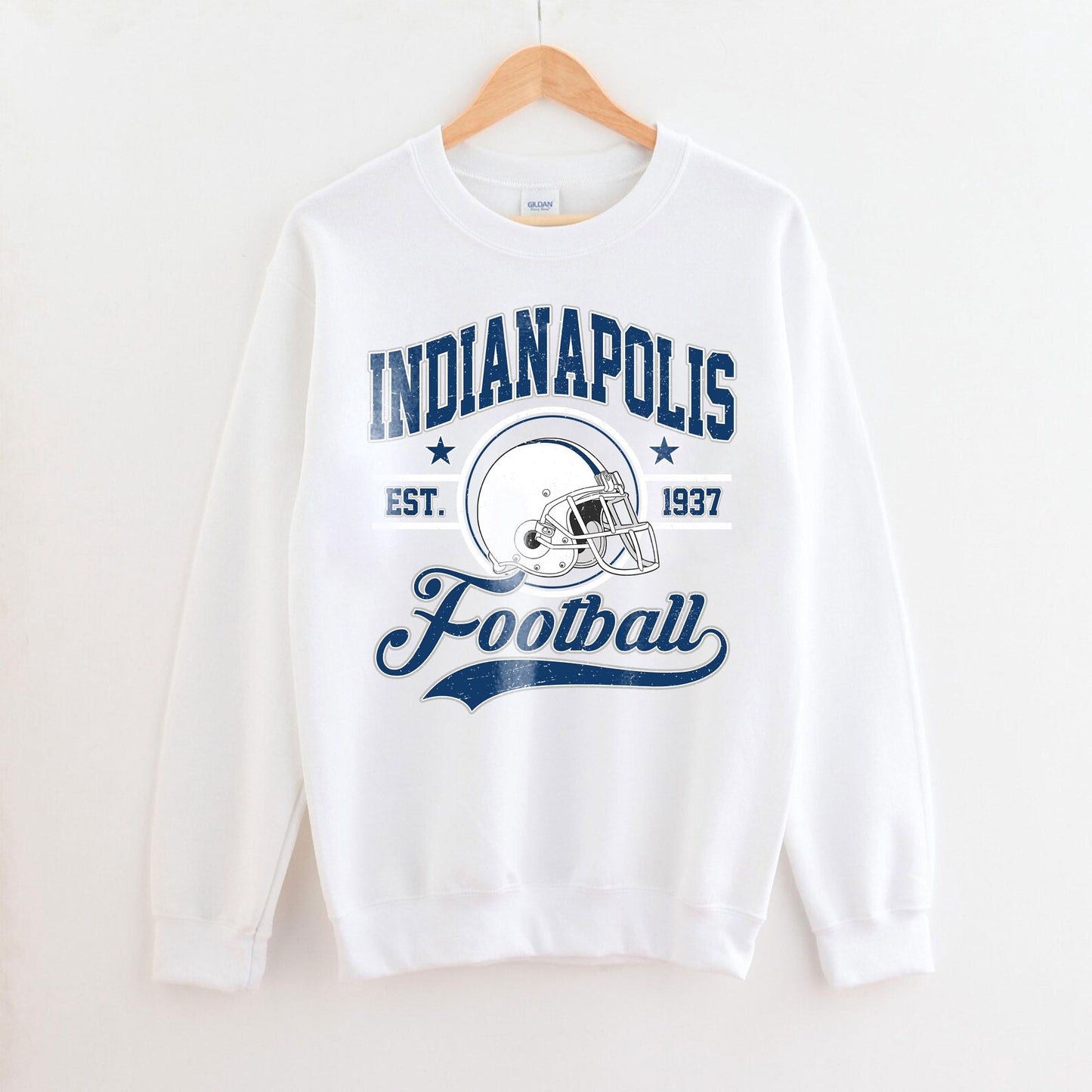 Indianapolis Football Vintage Style Sweatshirt, Indianapolis Shirt, Sun Day Football, Indianapolis Football, Retro Indianapolis Football Fan