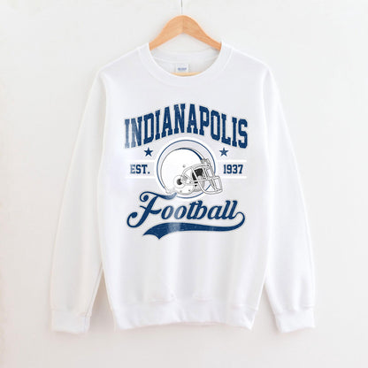 Indianapolis Football Vintage Style Sweatshirt, Indianapolis Shirt, Sun Day Football, Indianapolis Football, Retro Indianapolis Football Fan