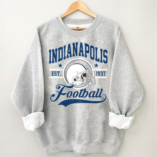 Indianapolis Football Vintage Style Sweatshirt, Indianapolis Shirt, Sun Day Football, Indianapolis Football, Retro Indianapolis Football Fan