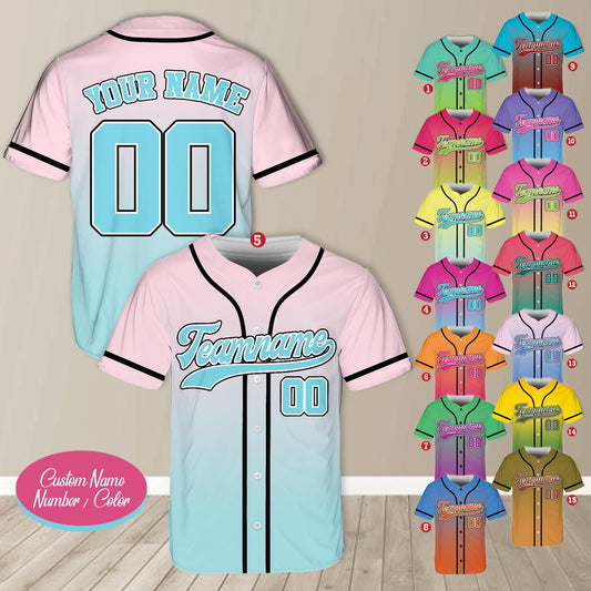 Personalized Team Name And Number Baseball Jersey, Custom Baseball Jersey Shirt, Baseball Jersey Uniform For Baseball Fans Baseball Lovers