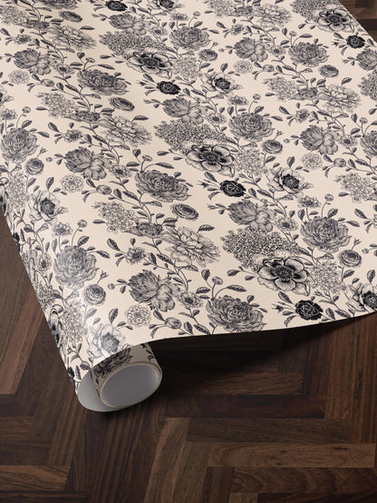 Flower Wrapping Paper Wedding Gift Wrap Floral Gift Wrap Elegant Christmas Gift Wrap Baby Shower Gift Wrap Special Occasion Gift Wrap Rose