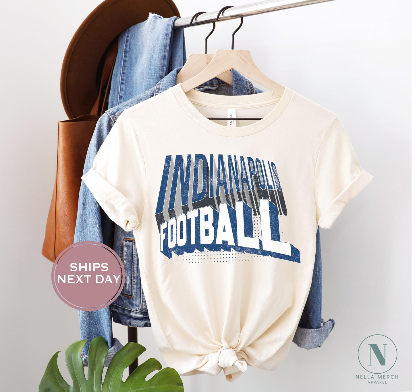 Retro Indianapolis Football Shirt, Vintage Indianapolis Football Shirt, Indianapolis Football Women Shirt, Varsity Indianapolis Football