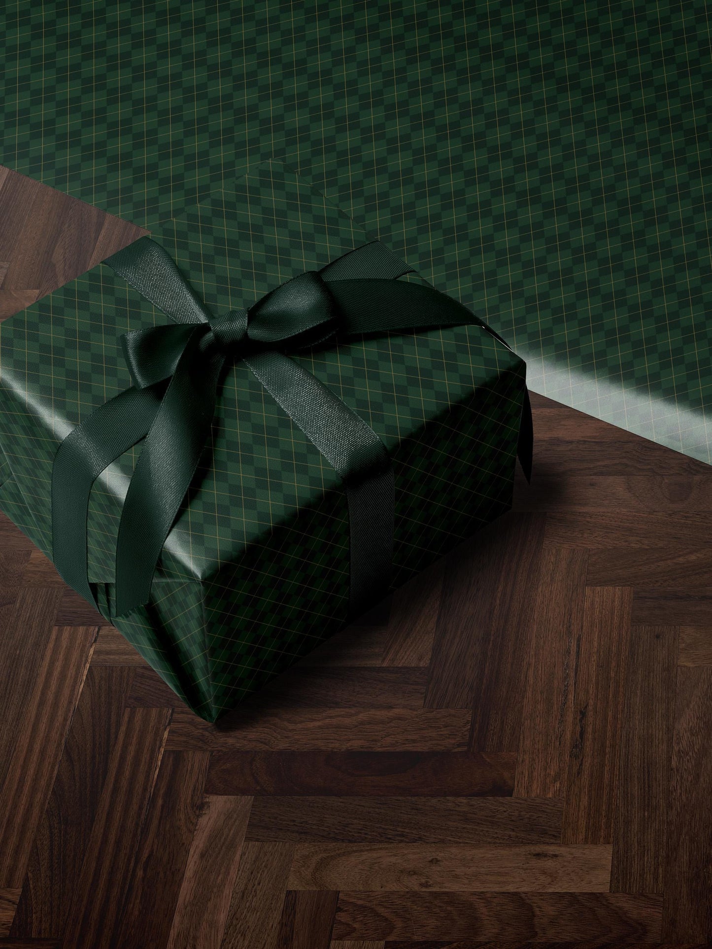 Green Argyle Wrapping Paper Birthday Gift Wrapping Paper Golf Gift Wrap Christmas Wrapping Paper Green Plaid Gift Wrap for Him Gift Brother