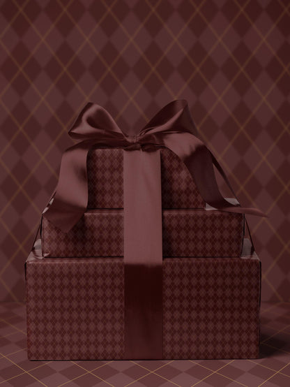 Red Diamond Gift Wrap Mom Traditional Gift Wrap Christmas Wrapping Paper Roll Classic Wrapping Paper Red Argyle Paper Elegant Gift Wrap