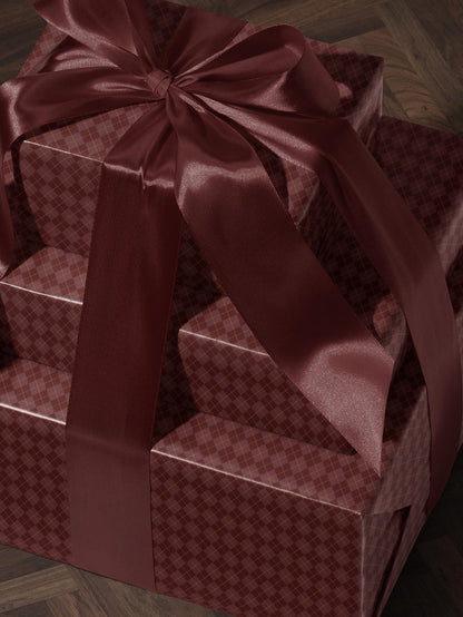 Red Diamond Gift Wrap Mom Traditional Gift Wrap Christmas Wrapping Paper Roll Classic Wrapping Paper Red Argyle Paper Elegant Gift Wrap