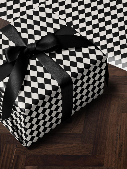 Harlequin Wrapping Paper Wedding Gift Wrap Wedding Wrapping Paper Checkered Gift Wrap Elegant Gift Wrap for Special Occasion Wrapping Paper