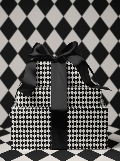 Harlequin Wrapping Paper Wedding Gift Wrap Wedding Wrapping Paper Checkered Gift Wrap Elegant Gift Wrap for Special Occasion Wrapping Paper
