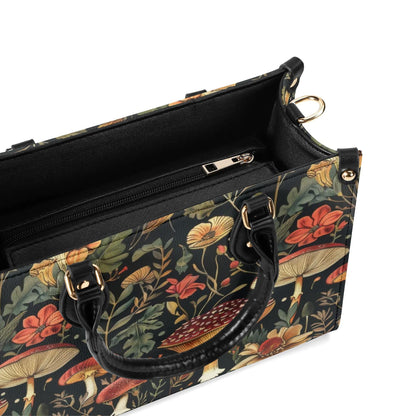 Mushroom Meadow Bag - Vegan Leather, Crossbody or Shoulder, Tote bag, large handbag, gift idea