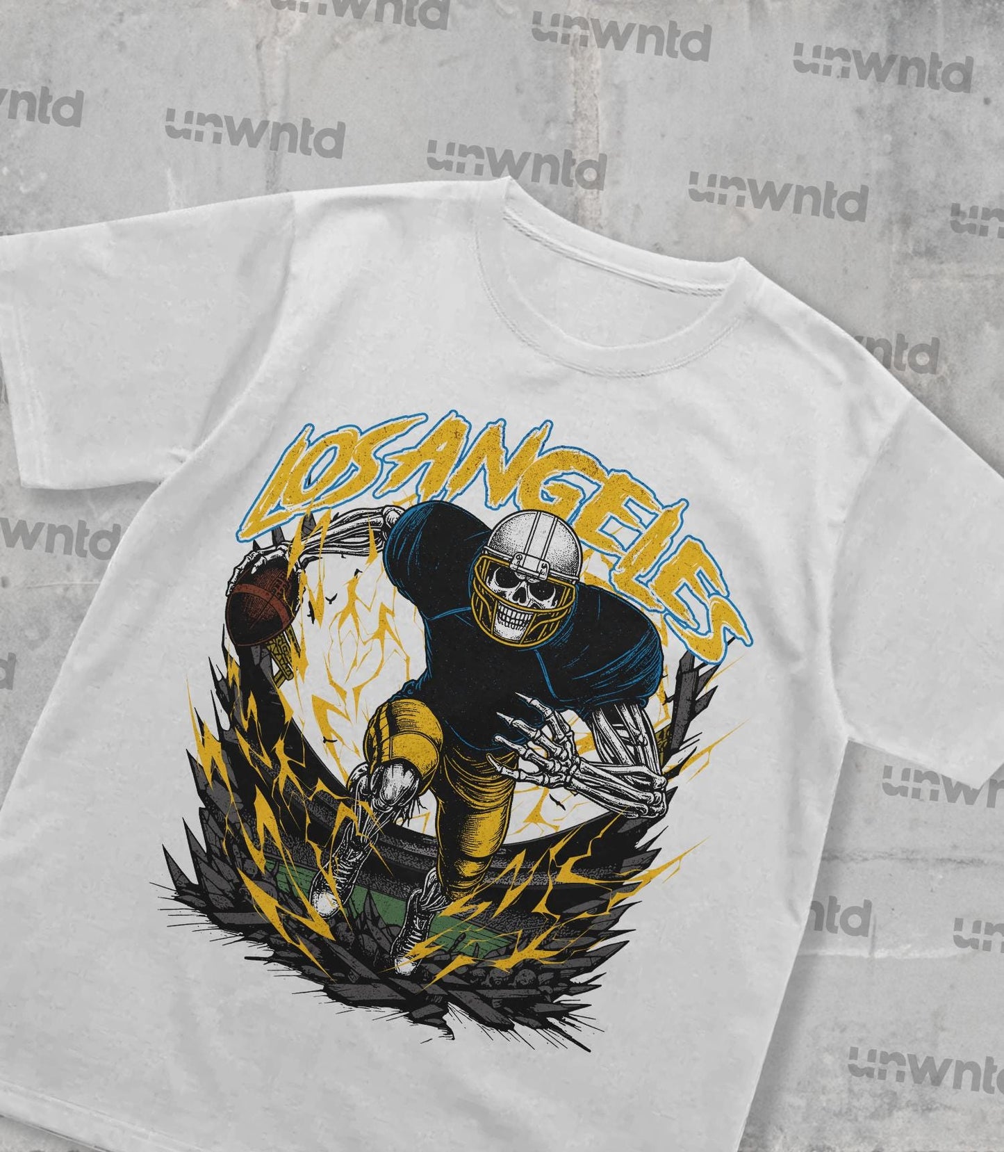 Los Angeles Football Shirt - Graphic Tees - Skeleton Shirt - Merch Tee - Gift Shirt - Bootleg Shirt - Vintage - Skeleton Shirt - Chargers