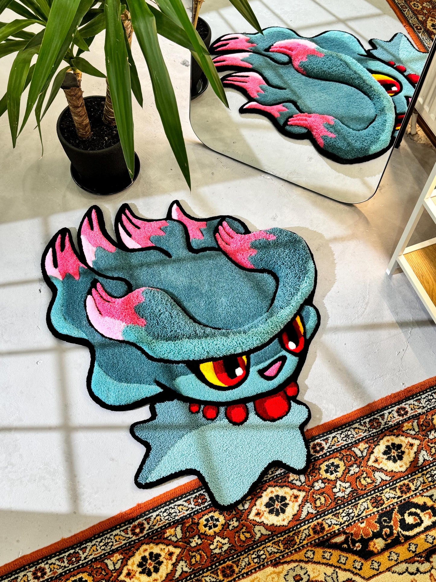 Tufted anime Rug, Tufted Area Rug, Custom Anime Character Rug, Floor Art, Unique Personalized Gift, Anime fan gift, Gift for Him