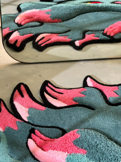 Tufted anime Rug, Tufted Area Rug, Custom Anime Character Rug, Floor Art, Unique Personalized Gift, Anime fan gift, Gift for Him