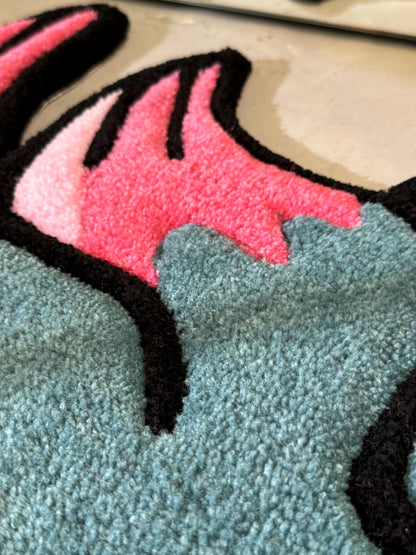 Tufted anime Rug, Tufted Area Rug, Custom Anime Character Rug, Floor Art, Unique Personalized Gift, Anime fan gift, Gift for Him