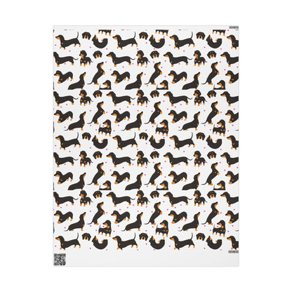 Dachshund Wrapping Papers, Weiner Dog Gift Wrap for Christmas, Birthday, Holidays, Cute Dog Lover Present, Decorative Holiday Paper