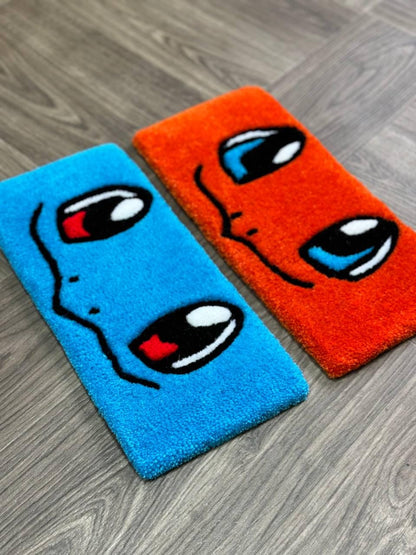 Anime Keyboard rug  Keyboard tufted rugs Custom rug Fluffy Rug keyboard mat unique rug handmade rug desk rug area rug