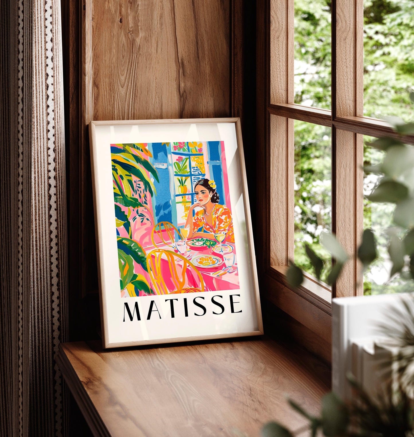 Henri Matisse Inspired Print: Spanish Woman, Tropical Decor