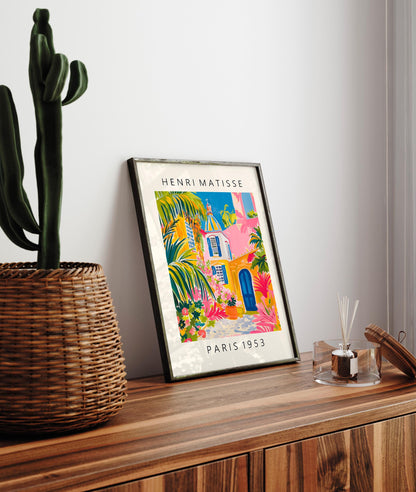 Matisse Inspired Church Art Print: Mid-Century Modern Catholic Poster