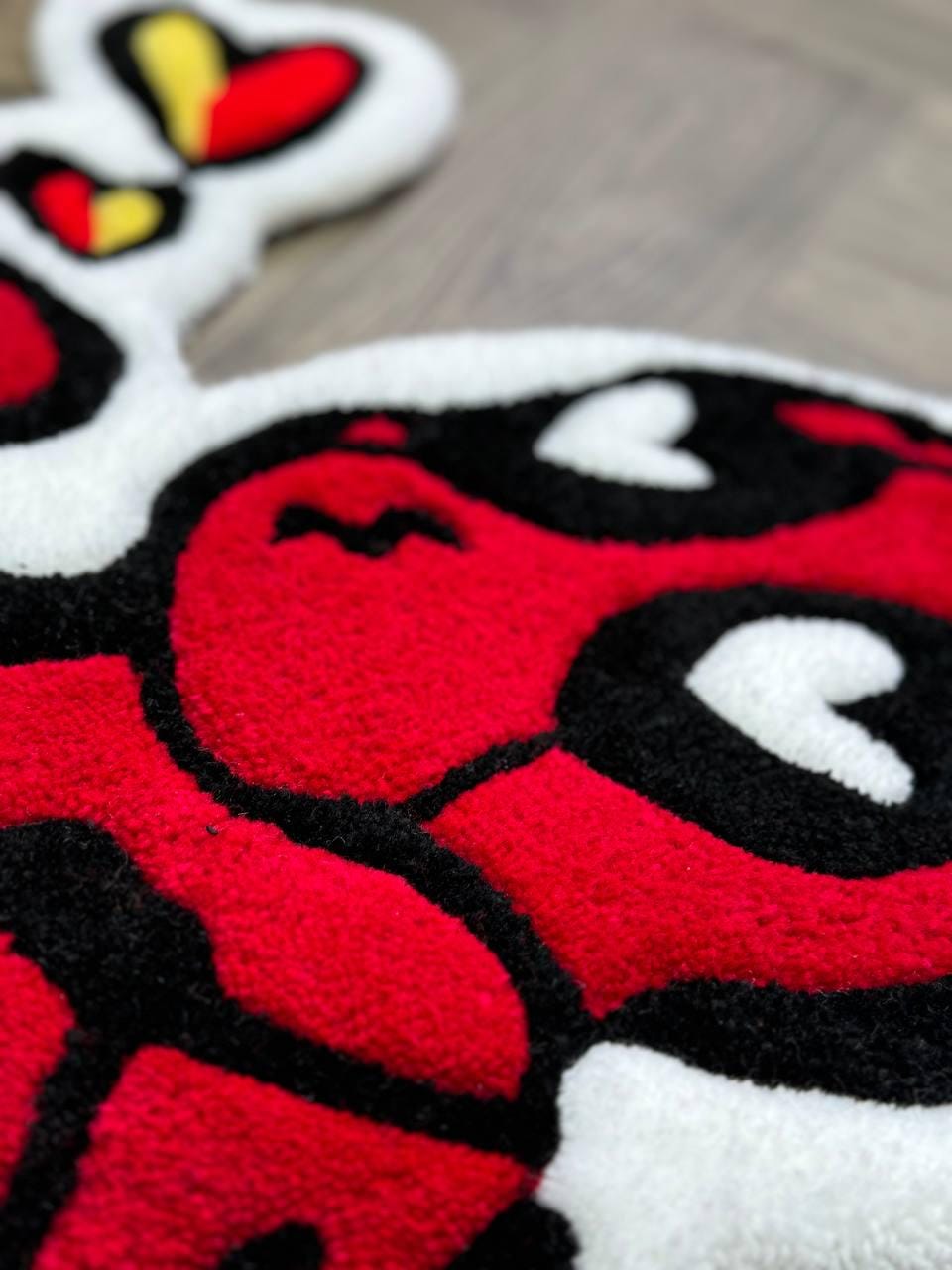 Tufted Сomics rug.Handmade rugs.Rugs for bedroom aesthetic.hypebeast rug.ready to ship made to order.Cool Rug Hand tufted rug funny rug