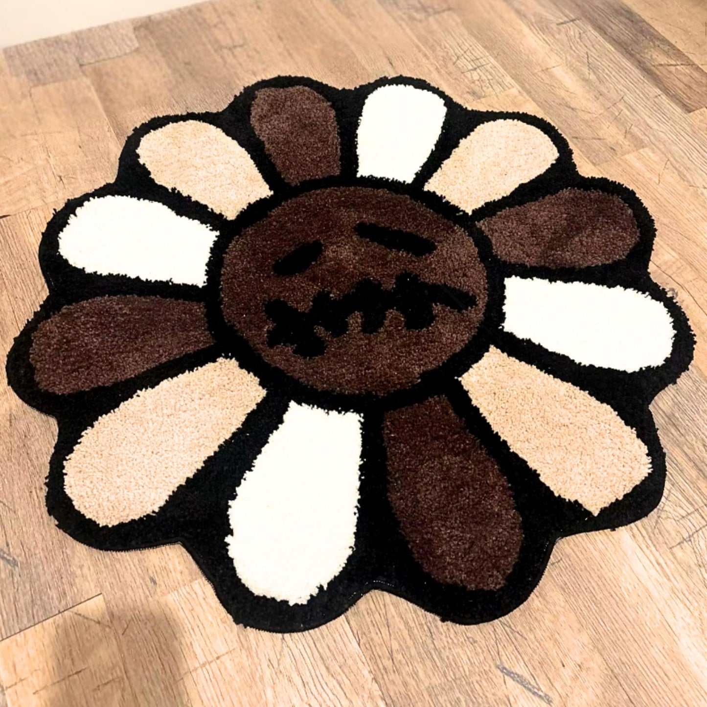 Tufted Flower Rug - Travis Scott x Murakami Rug -Cactus Jack - Travis Scott Tufted Rug - Smiling Face Tufted Rug for Halloween