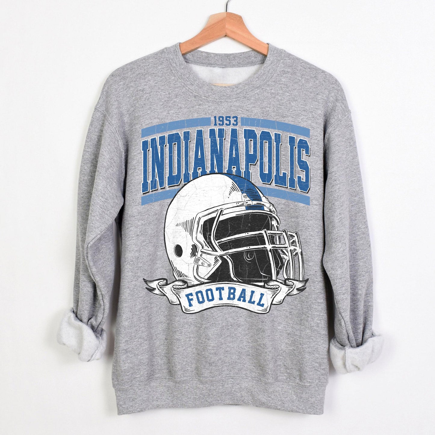 Retro Indianapolis Football Fan, Indianapolis Shirt, Indianapolis Football Vintage Style SweatshirtSun Day Football, Indianapolis Football