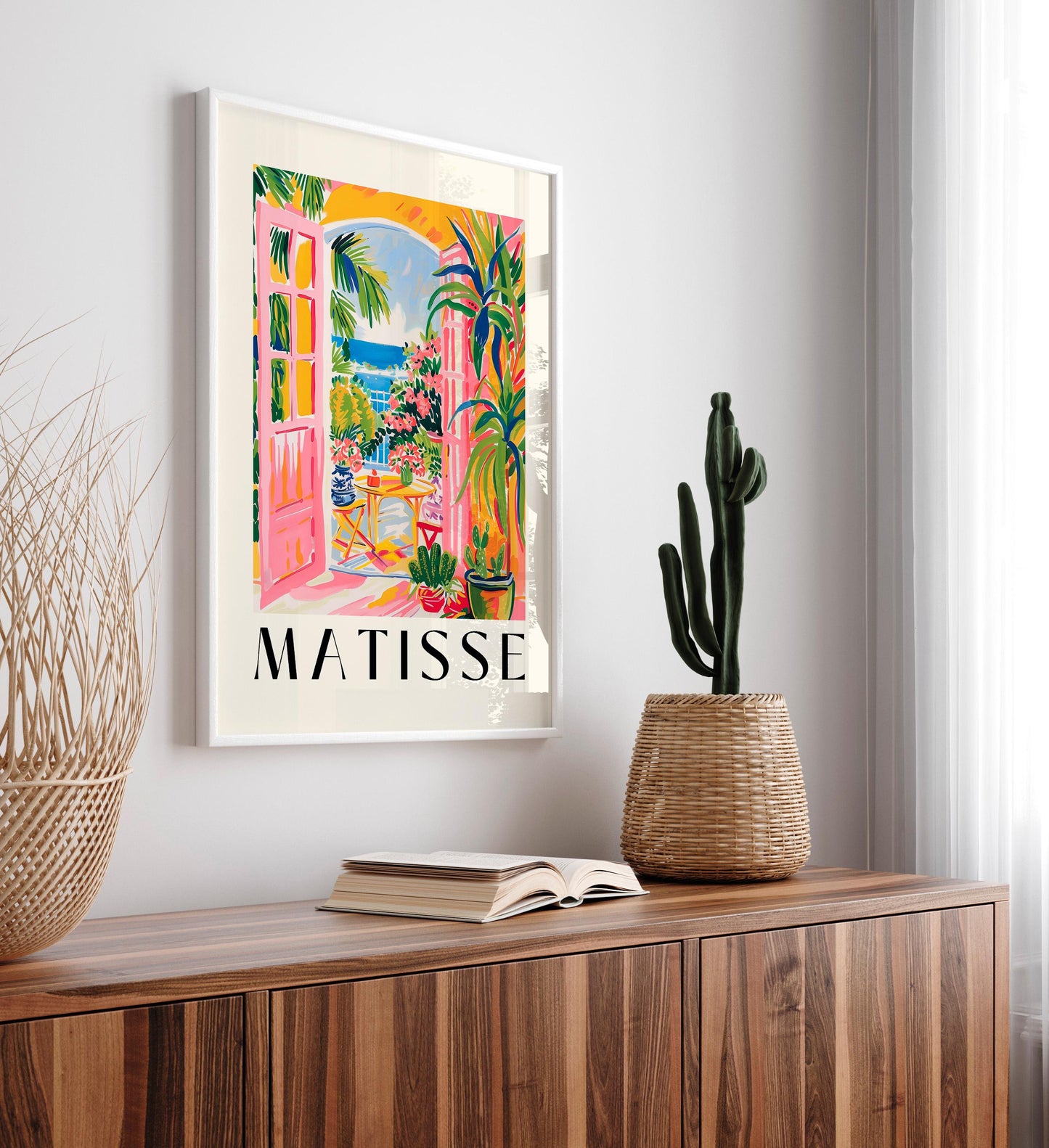 Henri Matisse Print: Pink Beachy Boho Art Poster