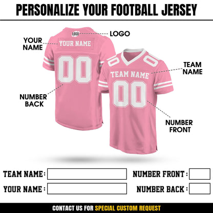 Personalized Team Name & Number Football Jersey Shirt For Adult Kid, Custom Football Jersey Shirt, Game Day Outfit For American Football Fan