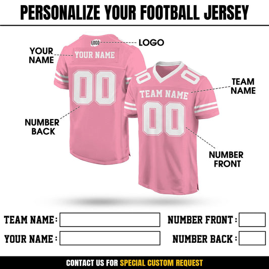 Personalized Team Name & Number Football Jersey Shirt For Adult Kid, Custom Football Jersey Shirt, Game Day Outfit For American Football Fan