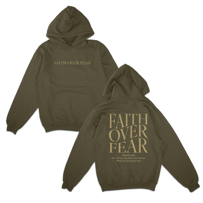 Faith Over Fear Christian Hoodie Bible Verse, Aesthetic Christian Sweatshirt, Jesus Hoodie, Church tee, Trendy Hoodie, Religious Hoodie