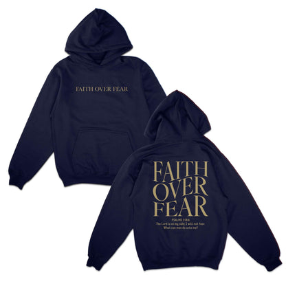 Faith Over Fear Christian Hoodie Bible Verse, Aesthetic Christian Sweatshirt, Jesus Hoodie, Church tee, Trendy Hoodie, Religious Hoodie