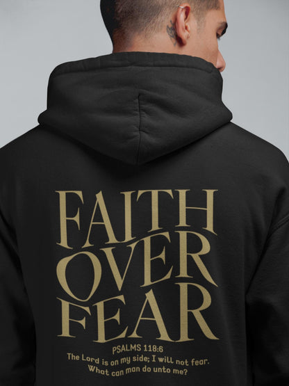 Faith Over Fear Christian Hoodie Bible Verse, Aesthetic Christian Sweatshirt, Jesus Hoodie, Church tee, Trendy Hoodie, Religious Hoodie