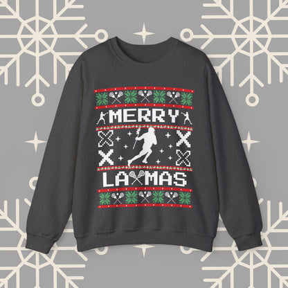Lacrosse Ugly Christmas , Lacrosse Christmas Sweatshirt, Funny LAX Shirt, Sports Themed Holiday Crewneck, Gift for Lacrosse Player