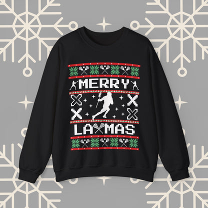 Lacrosse Ugly Christmas , Lacrosse Christmas Sweatshirt, Funny LAX Shirt, Sports Themed Holiday Crewneck, Gift for Lacrosse Player