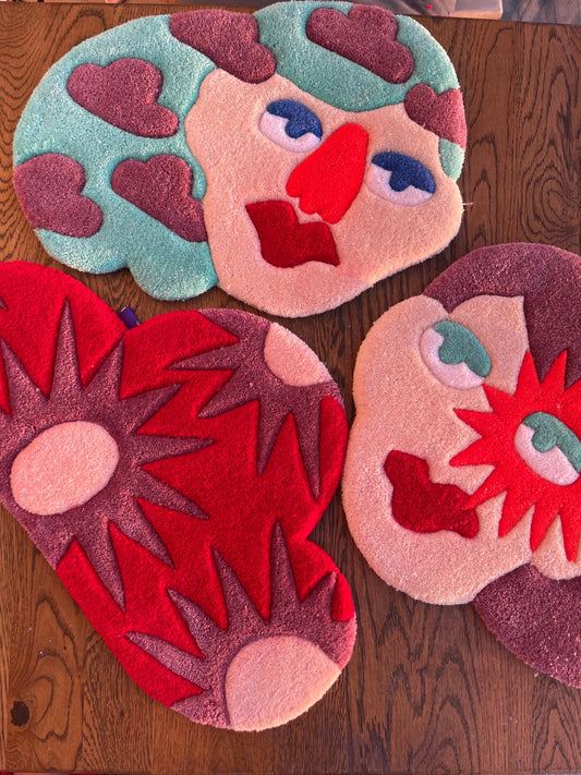 Tuft Rug Cloud / 3d Custom Rug / Colorful custom rug / Soft and Aesthetic / 100% Handmade Tufted Rug