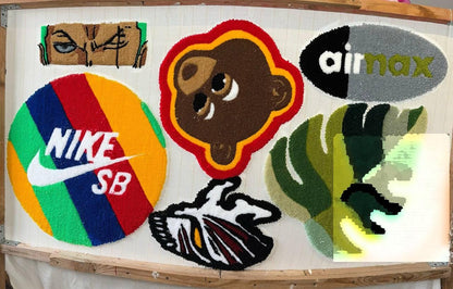 Custom rug.Hand Tufted rugs.Designer rug.Handmade rug.Rugs for bedroom aesthetic.Rug making.Area rug.Anime rug.Hypebeast rug.CD rug.y2k rug