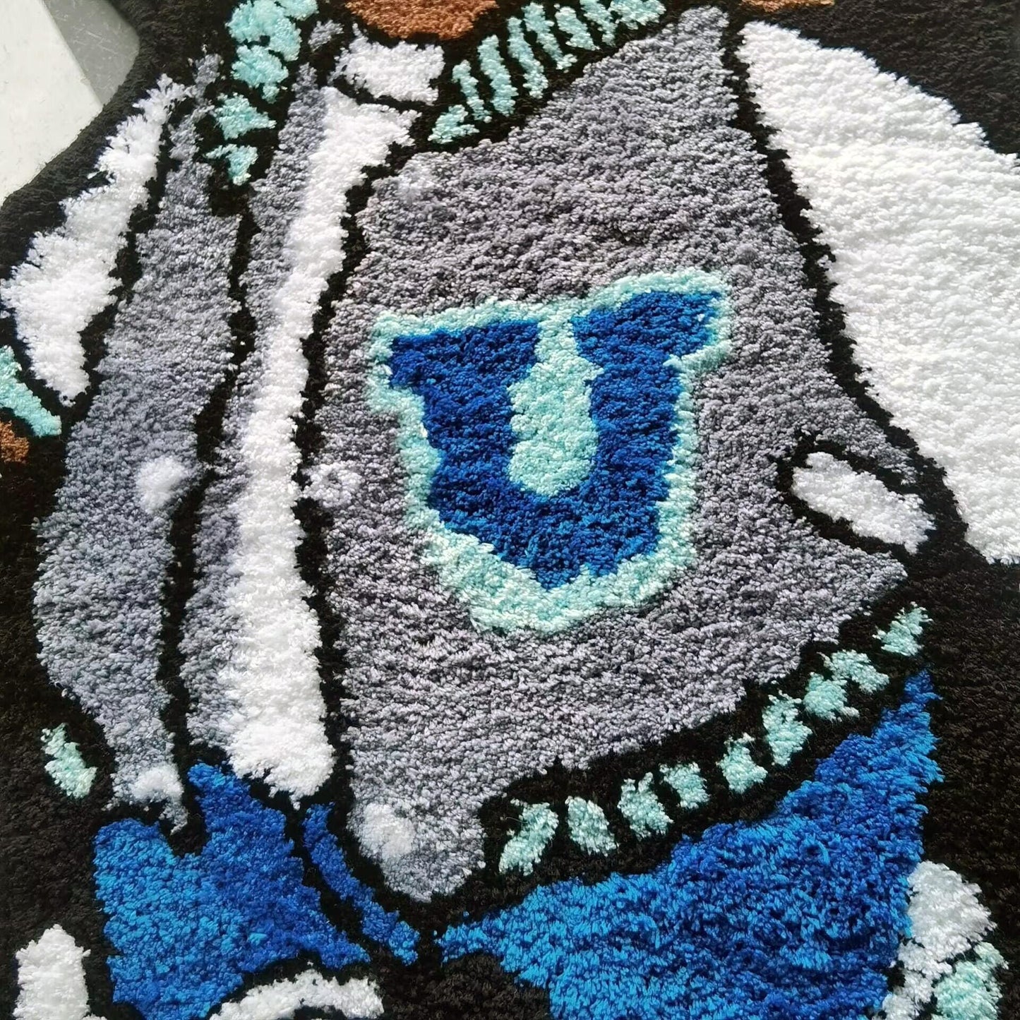 Kanye West Dropout Bear Tufted Rug Custom Anime Game Design Knitting Handmade Non-slip Area Rugs Home Decor