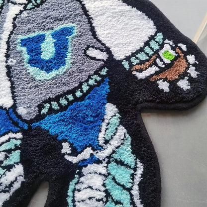 Kanye West Dropout Bear Tufted Rug Custom Anime Game Design Knitting Handmade Non-slip Area Rugs Home Decor