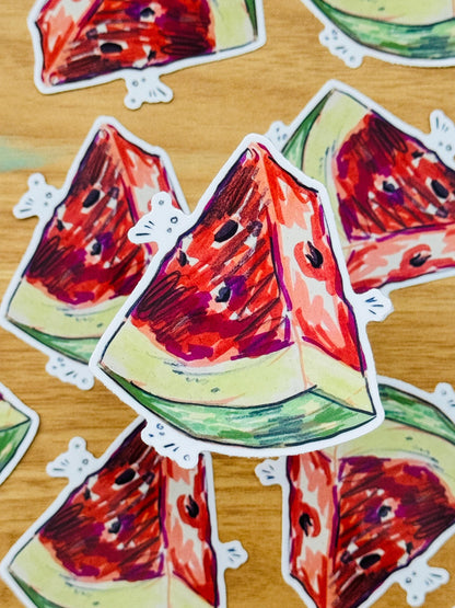 Watermelon Artist Decal | Waterproof  Weatherproof | Fruit Watermelon Sticker