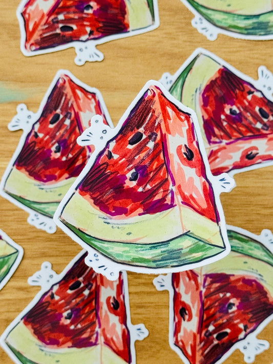 Watermelon Artist Decal | Waterproof  Weatherproof | Fruit Watermelon Sticker