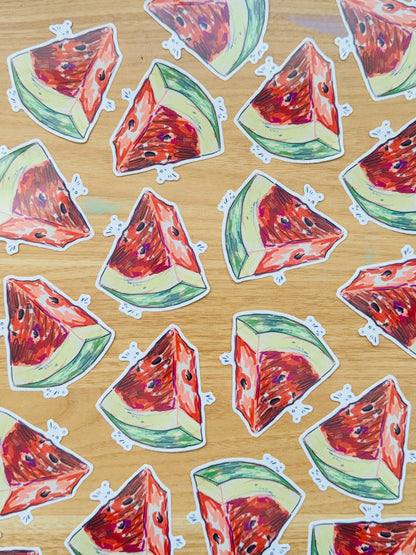 Watermelon Artist Decal | Waterproof  Weatherproof | Fruit Watermelon Sticker