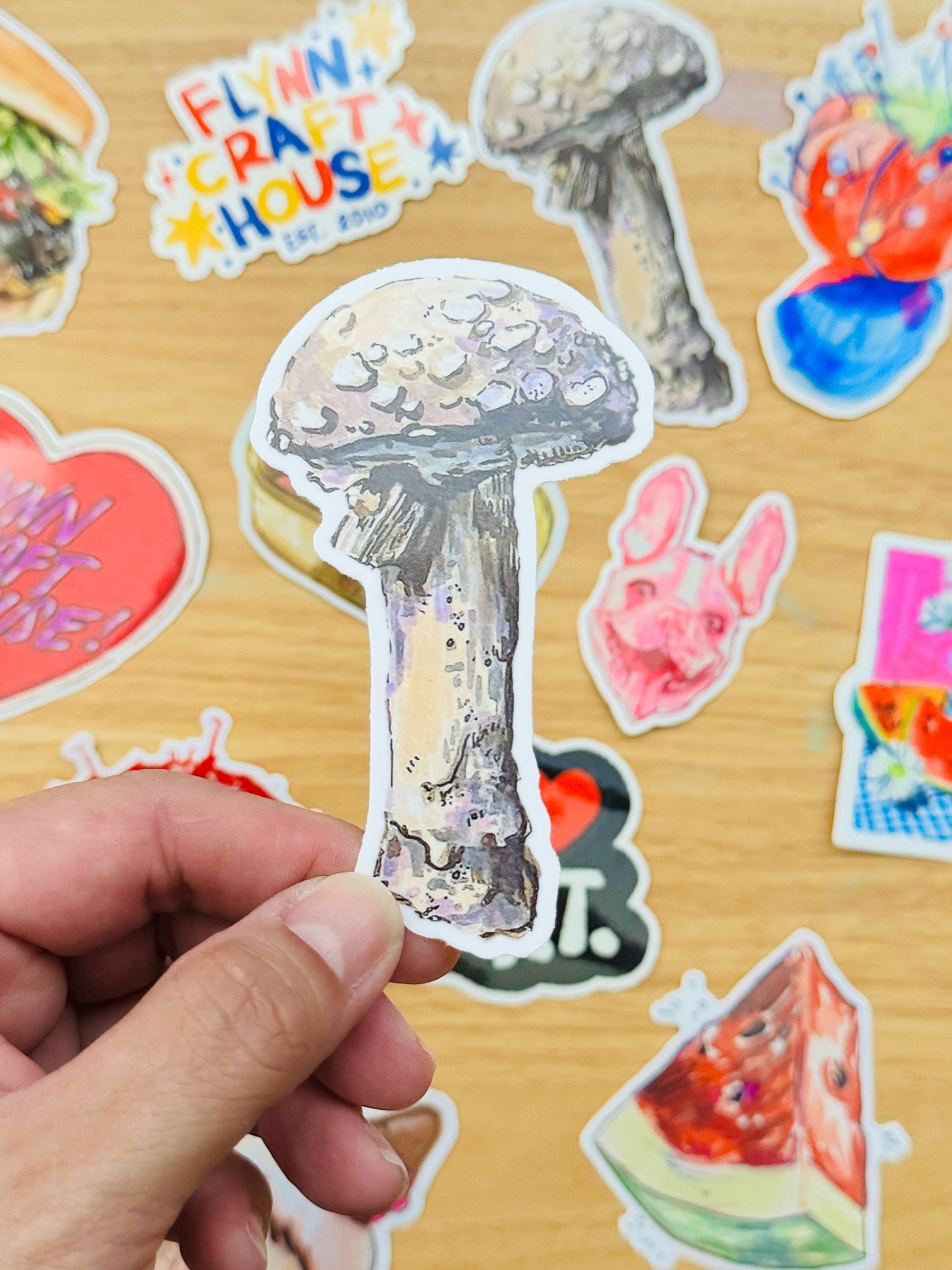 Mushroom  Decal | Waterproof  Weatherproof | Forest Fungi Mushroom Sticker