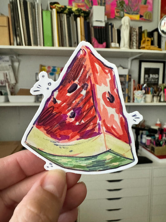 Watermelon Artist Decal | Waterproof  Weatherproof | Fruit Watermelon Sticker