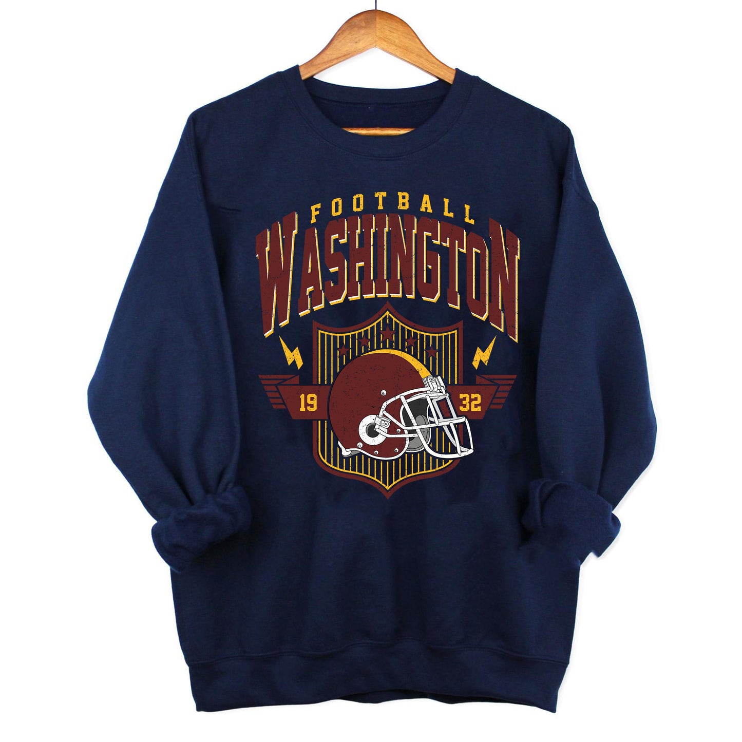 Vintage Washington Football Sweatshirt, Washington Crewneck Sweatshirt, Game Day Shirt, Washington Football Shirt, Sunday Football Shirt