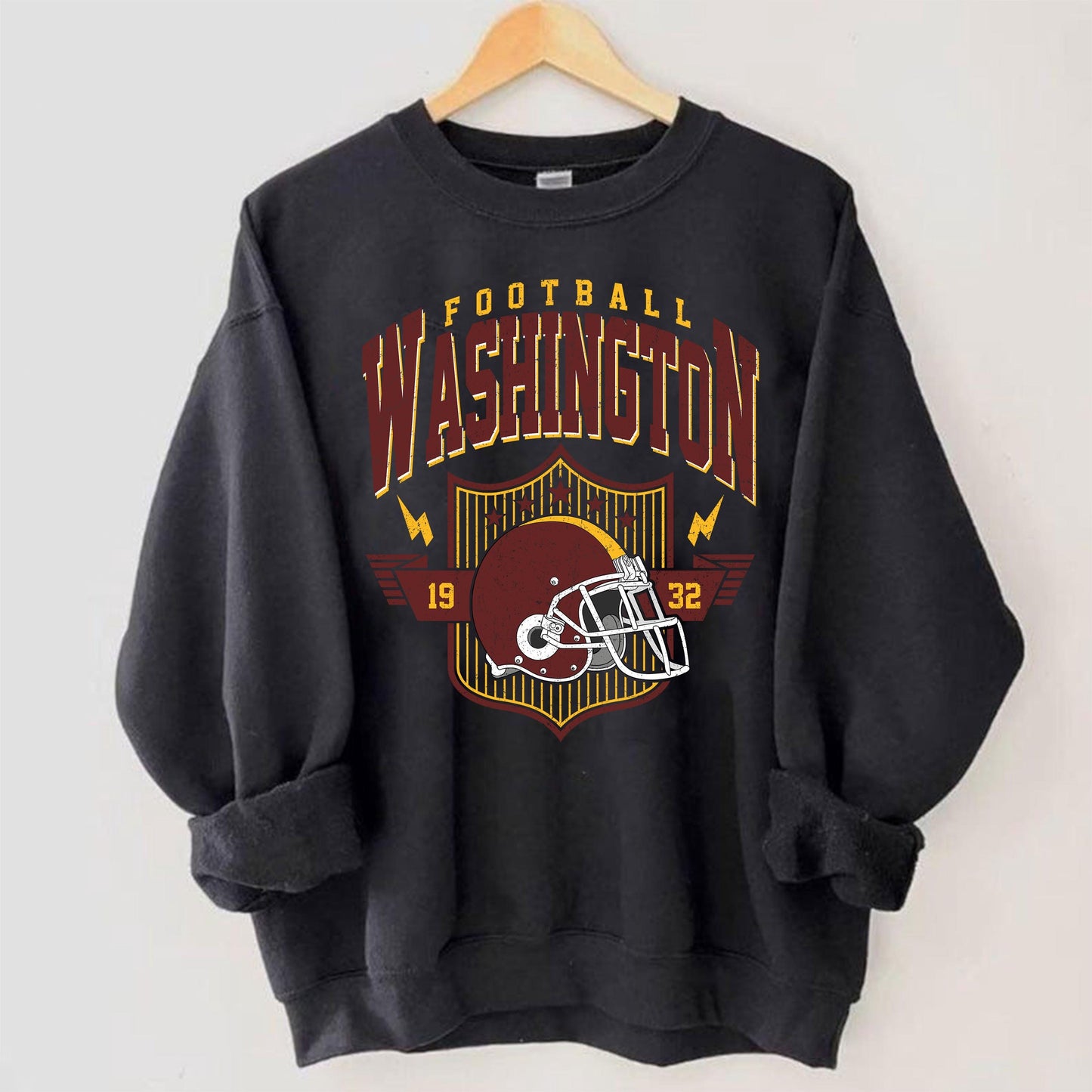 Vintage Washington Football Sweatshirt, Washington Crewneck Sweatshirt, Game Day Shirt, Washington Football Shirt, Sunday Football Shirt