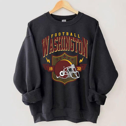Vintage Washington Football Sweatshirt, Washington Crewneck Sweatshirt, Game Day Shirt, Washington Football Shirt, Sunday Football Shirt