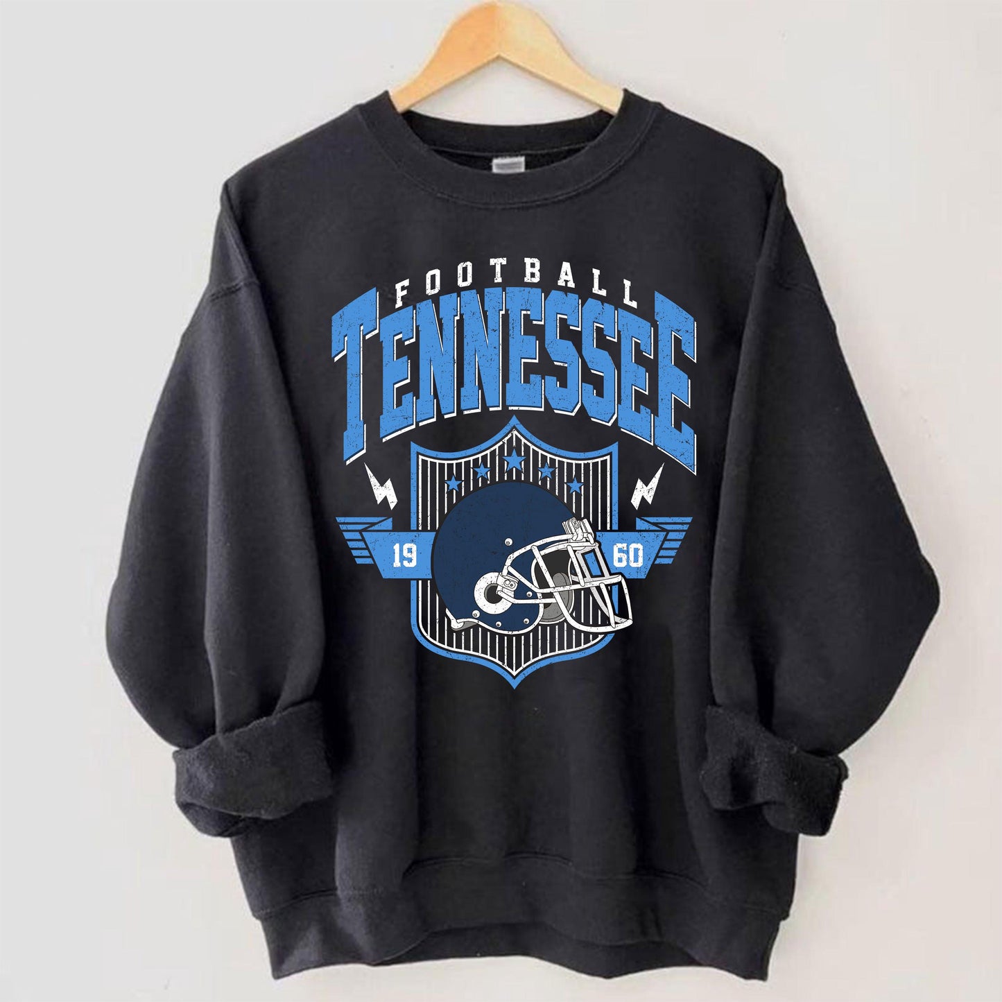 Retro 90s Style Tennessee Football Sweatshirt, Tennessee Team Football Shirt, Tennessee Football, Game Day Shirt, Sunday Tennessee