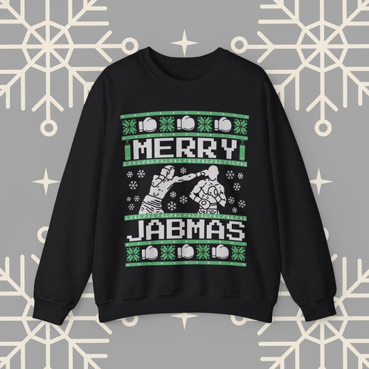 Merry Jabmas Ugly Christmas , Boxing Christmas Sweatshirt, Funny Boxer Shirt, Boxing Gift for Men and Women