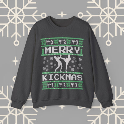 Merry Kickmas Ugly Christmas , Kick Boxing Sweatshirt, Muay Thai Ugly Christmas Jumper, Gift for Kick Boxer