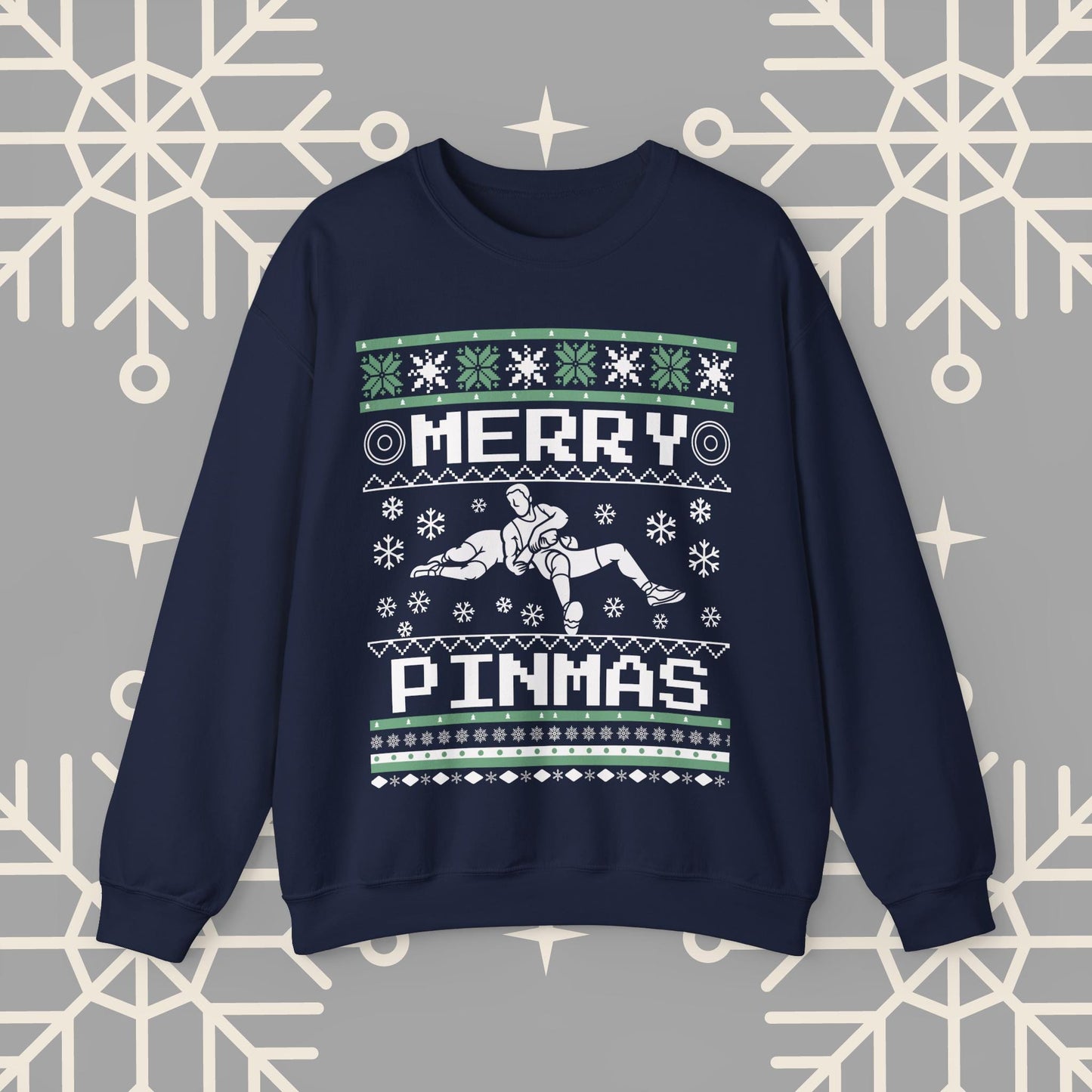 Merry Pinmas Ugly Christmas , Wrestling Christmas Sweatshirt, Funny Wrestling Shirt, Gift for Wrestler