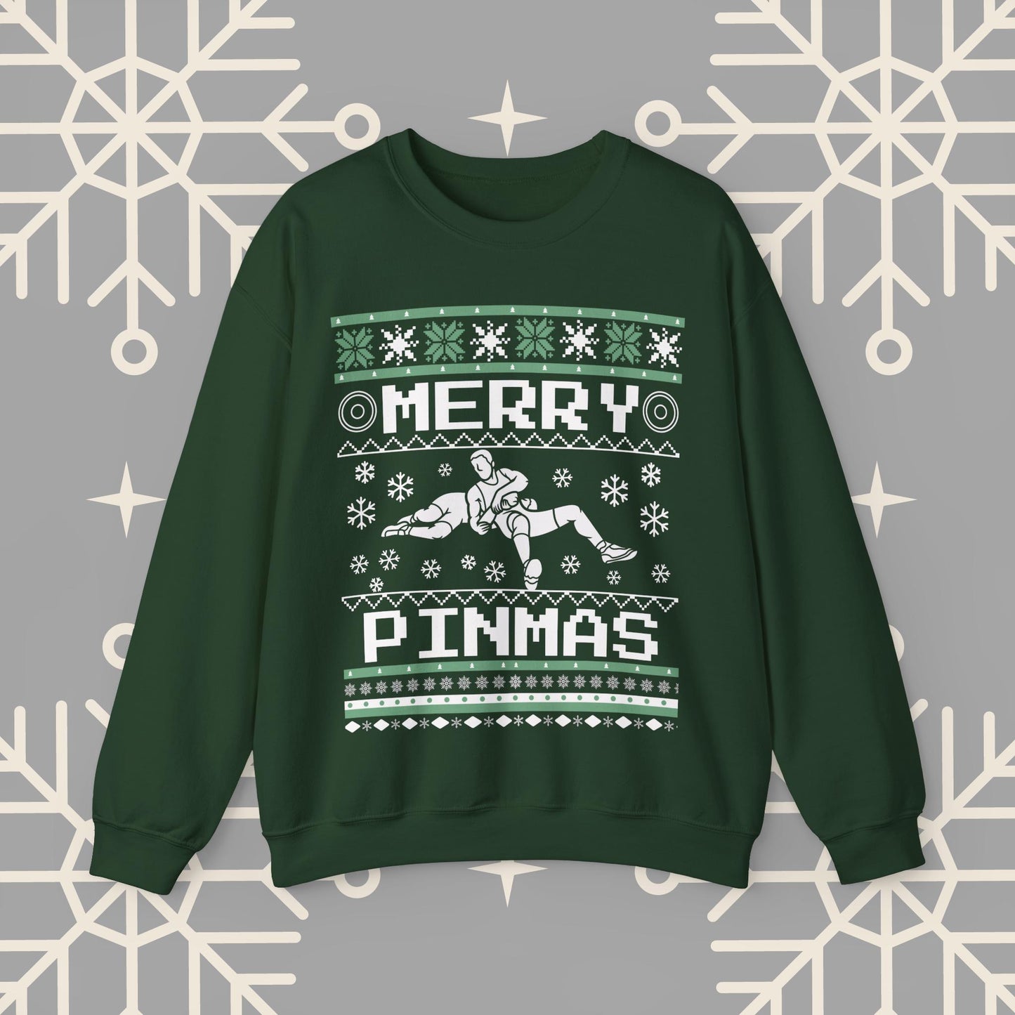 Merry Pinmas Ugly Christmas , Wrestling Christmas Sweatshirt, Funny Wrestling Shirt, Gift for Wrestler