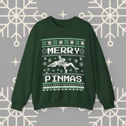 Merry Pinmas Ugly Christmas , Wrestling Christmas Sweatshirt, Funny Wrestling Shirt, Gift for Wrestler