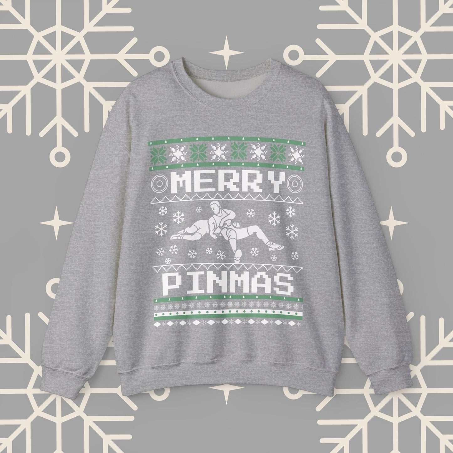 Merry Pinmas Ugly Christmas , Wrestling Christmas Sweatshirt, Funny Wrestling Shirt, Gift for Wrestler